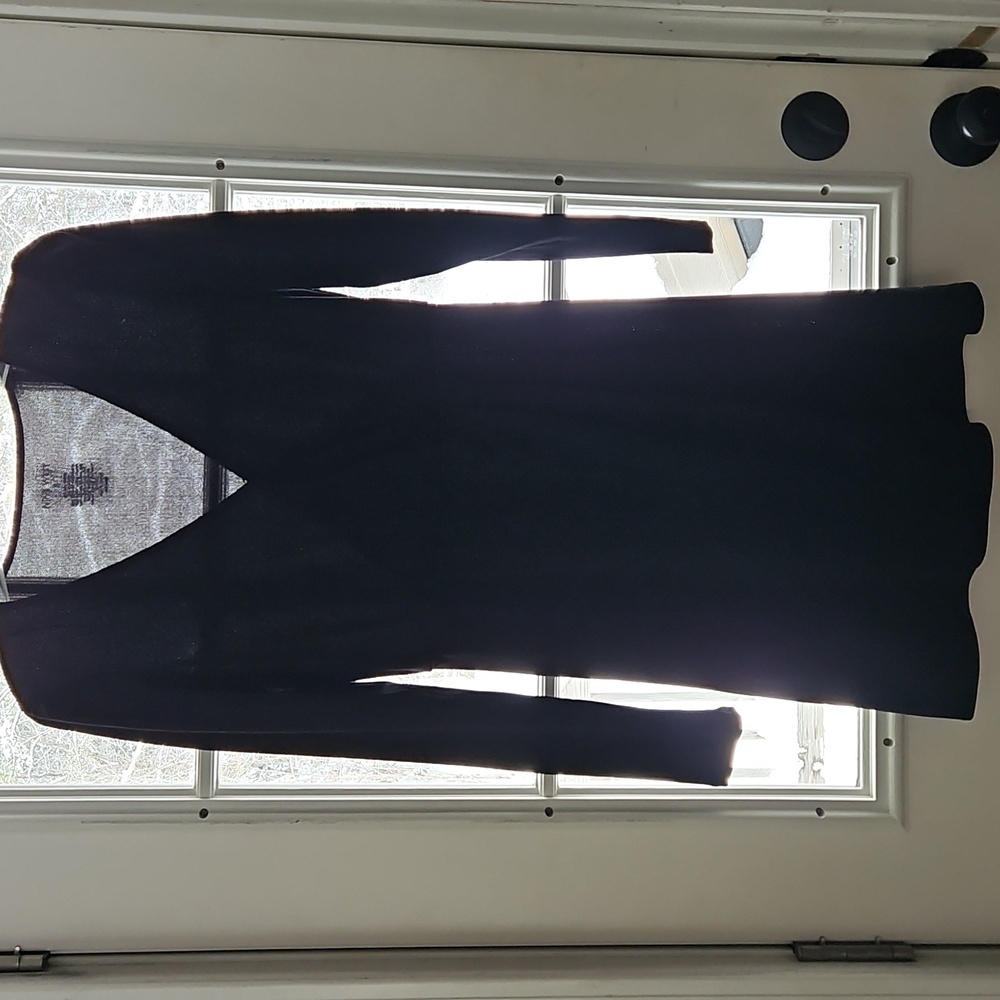 Nine West Elegant Black Long Sleeve Dress